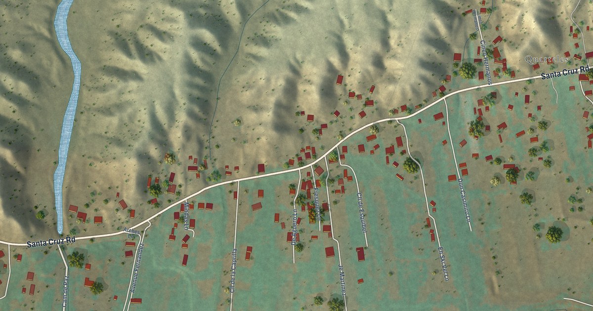 Map of Cuartelez, New Mexico in 2026