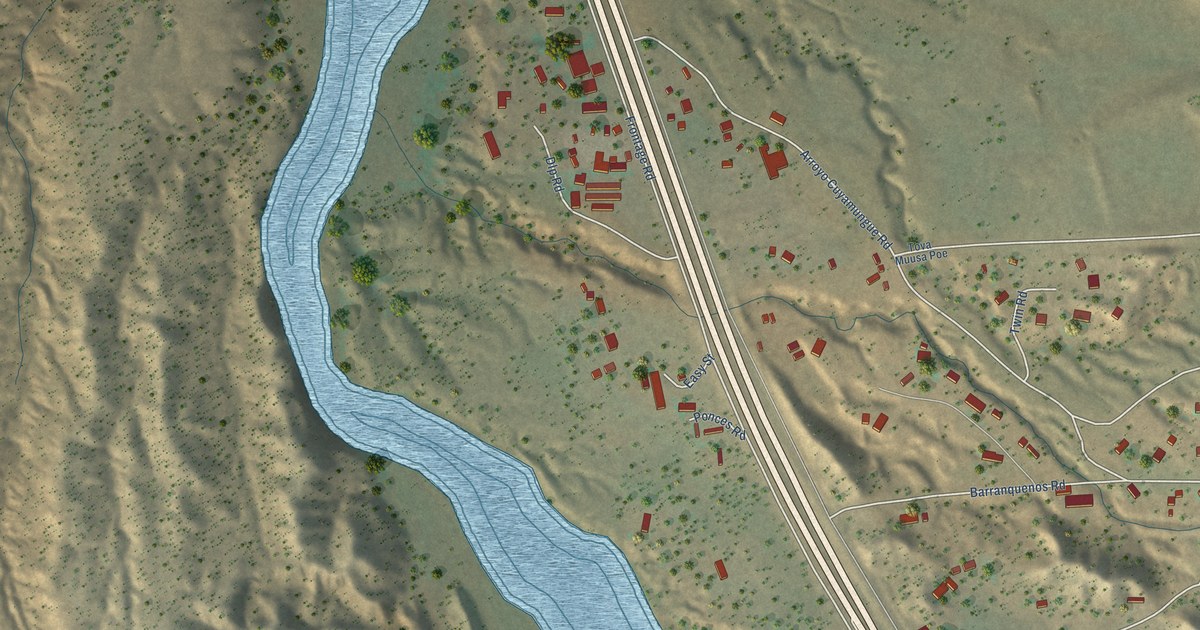 Map of Cuyamungue Grant, New Mexico in 2026