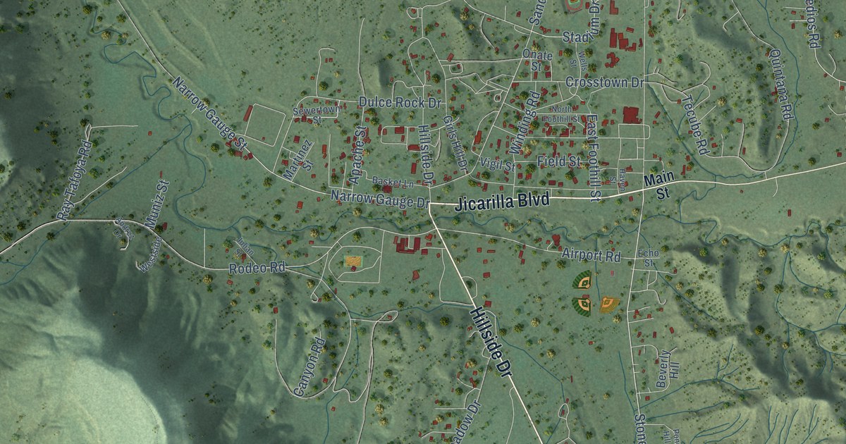 Map of Dulce, New Mexico in 2026