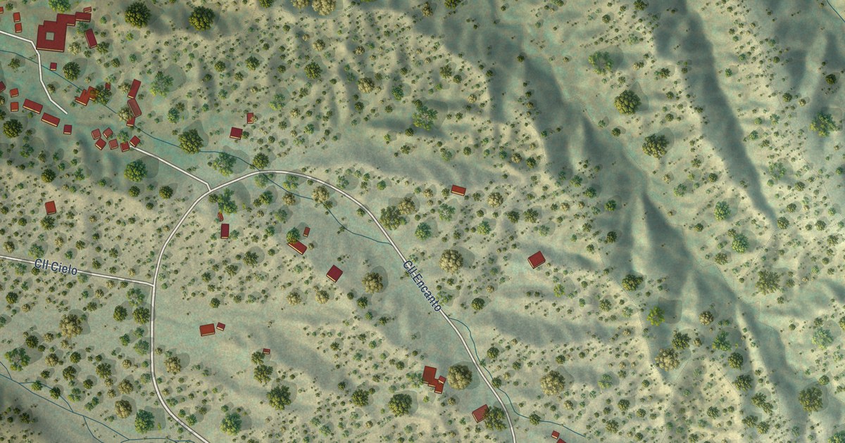 Map of Encantado, New Mexico in 2026