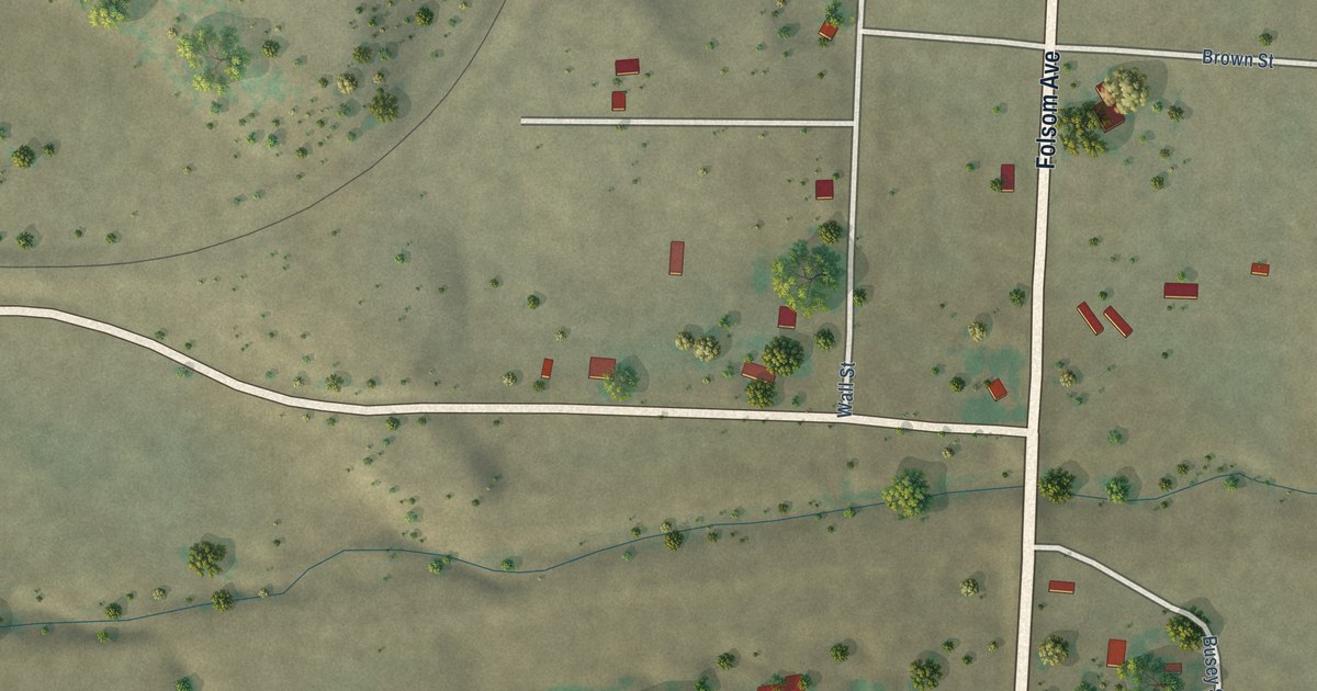 Map of Folsom, New Mexico in 2026