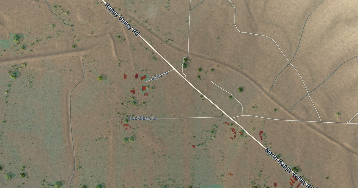 Map of Happy Valley, New Mexico in 2026