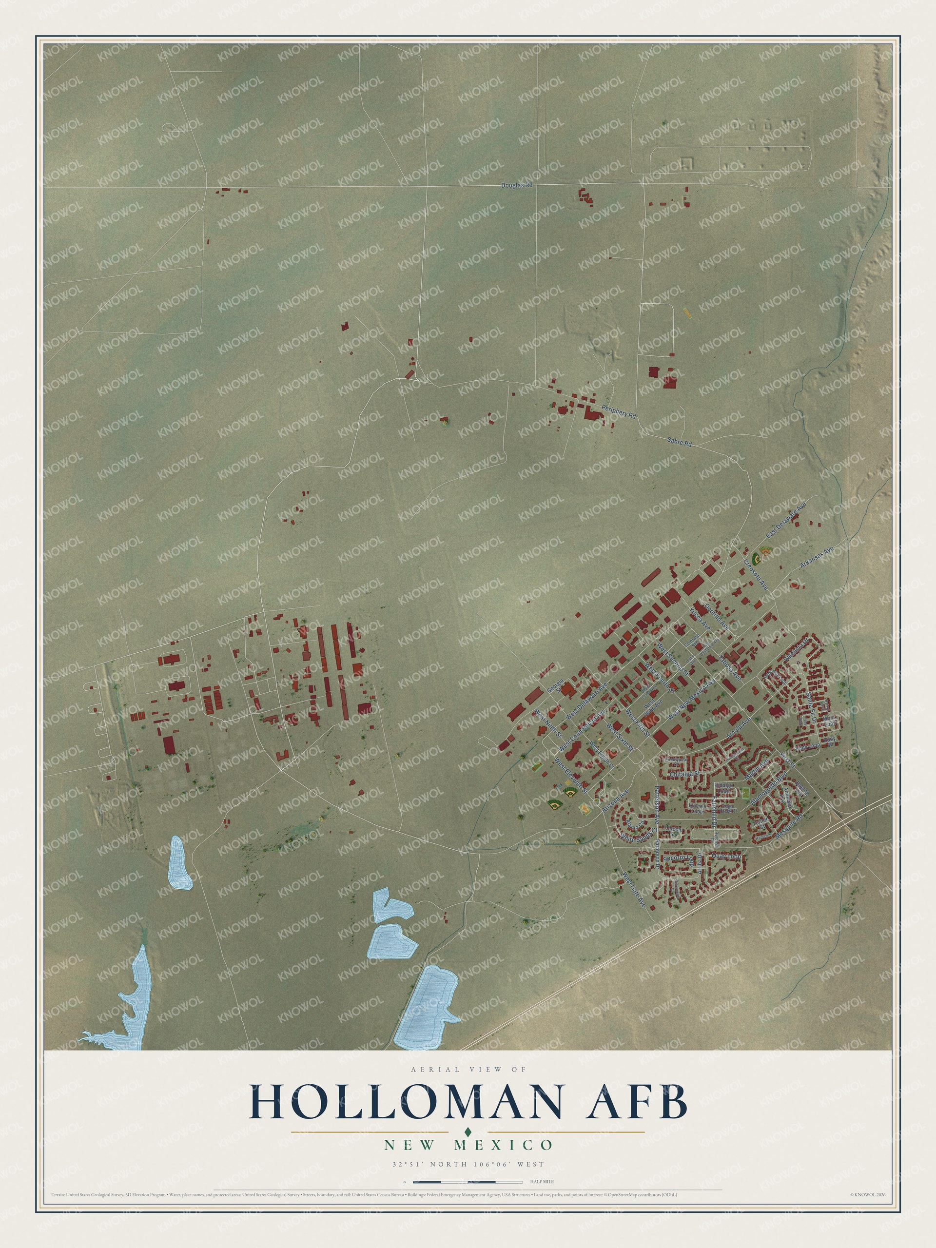 Watermarked full-map preview of Holloman AFB, New Mexico