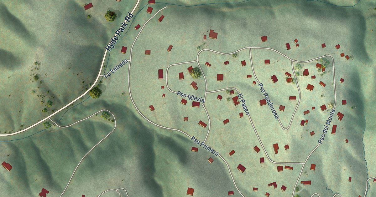 Map of Hyde Park, New Mexico in 2026