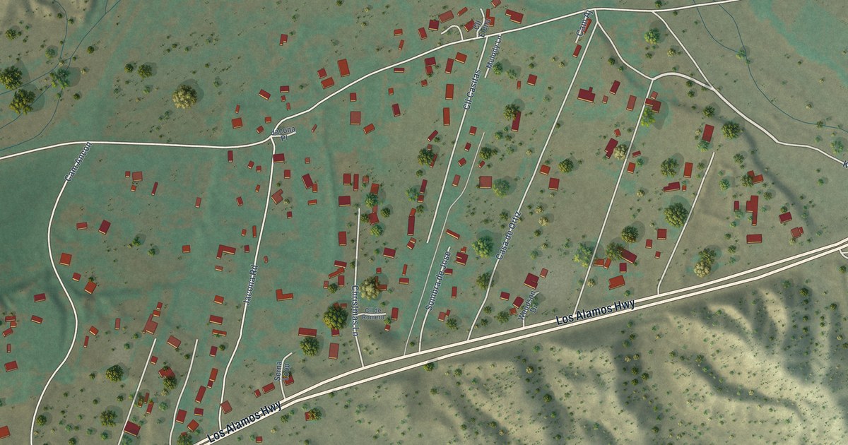Map of Jacona, New Mexico in 2026