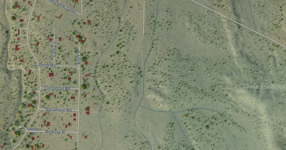 Map of Jamestown, New Mexico in 2026