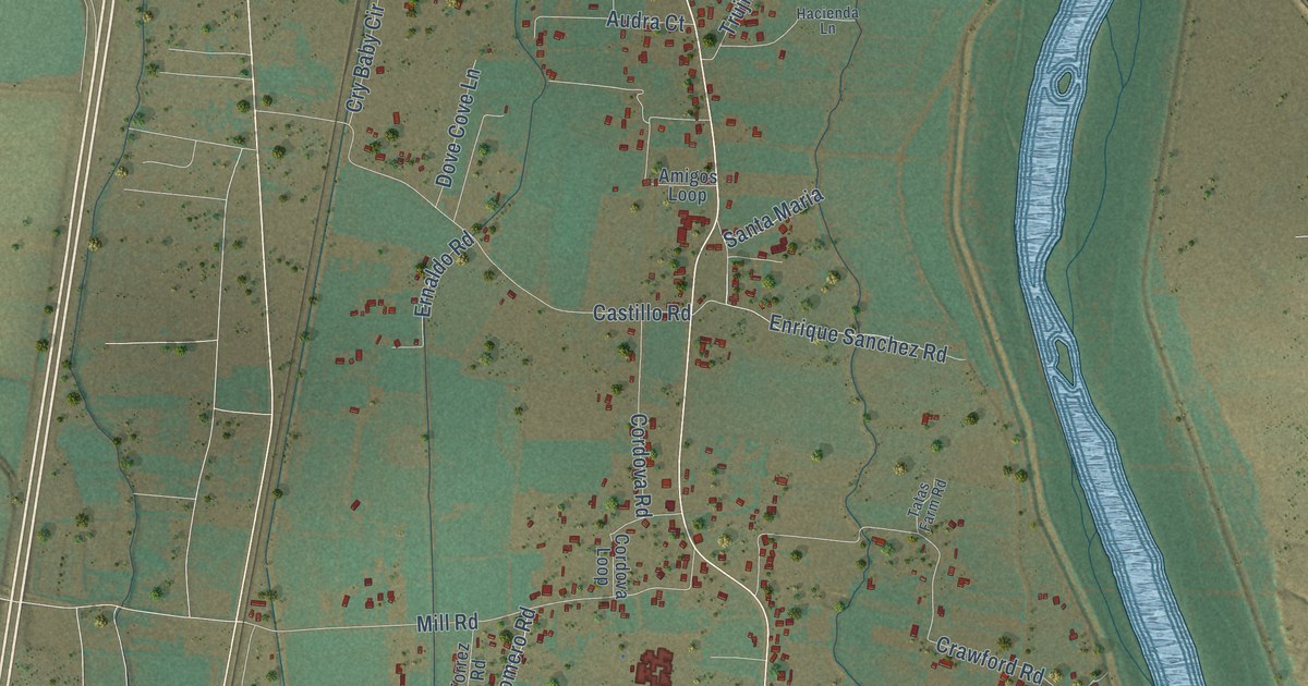 Map of Jarales, New Mexico in 2026