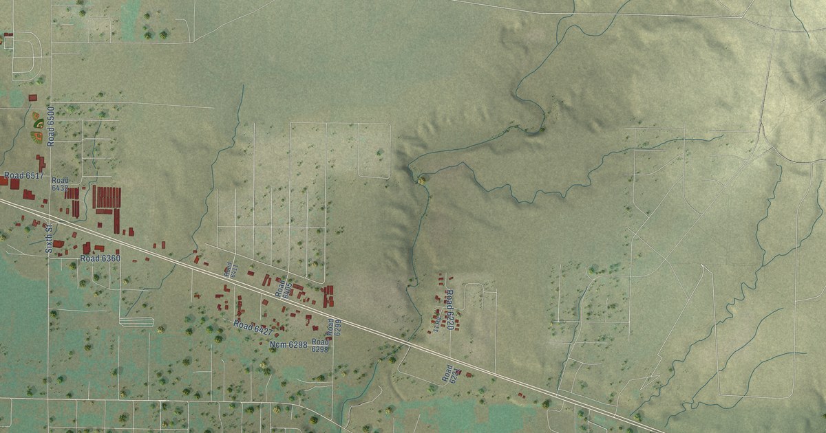 Map of Kirtland, New Mexico in 2026