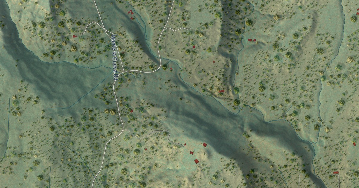 Map of La Cueva, Santa Fe County, New Mexico in 2026