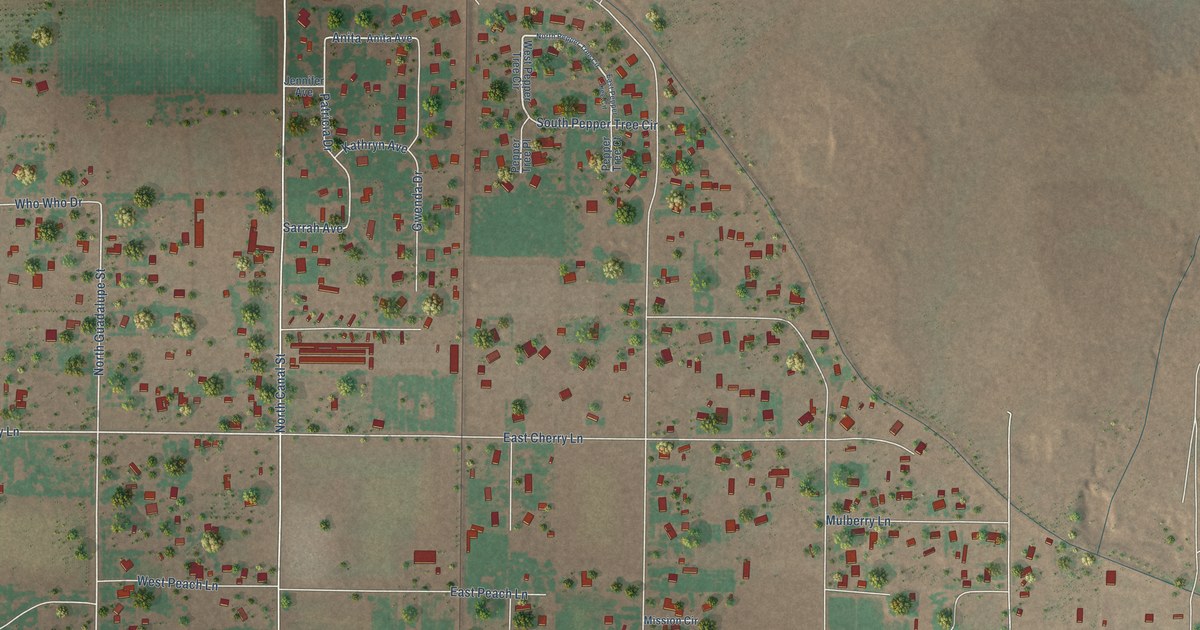 Map of La Huerta, New Mexico in 2026