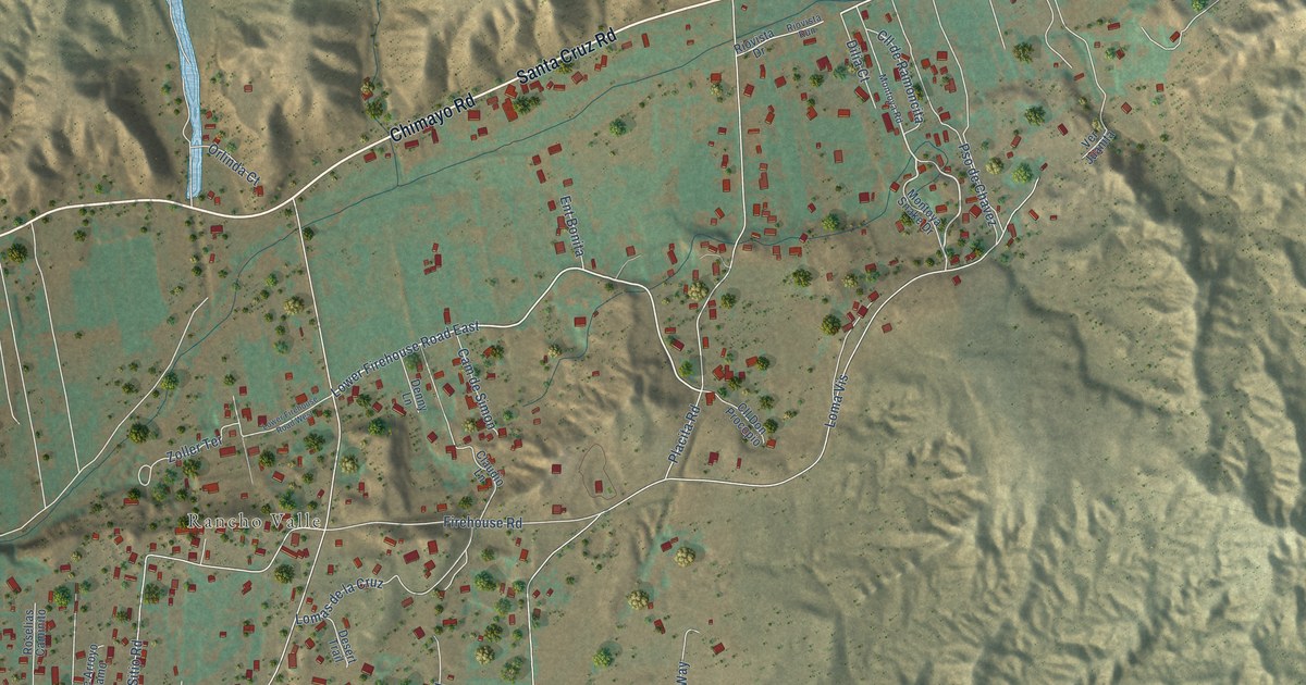 Map of La Puebla, New Mexico in 2026