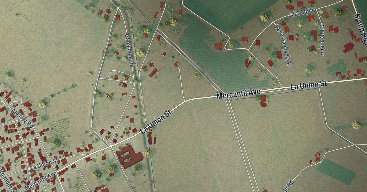 Map of La Union, New Mexico in 2026