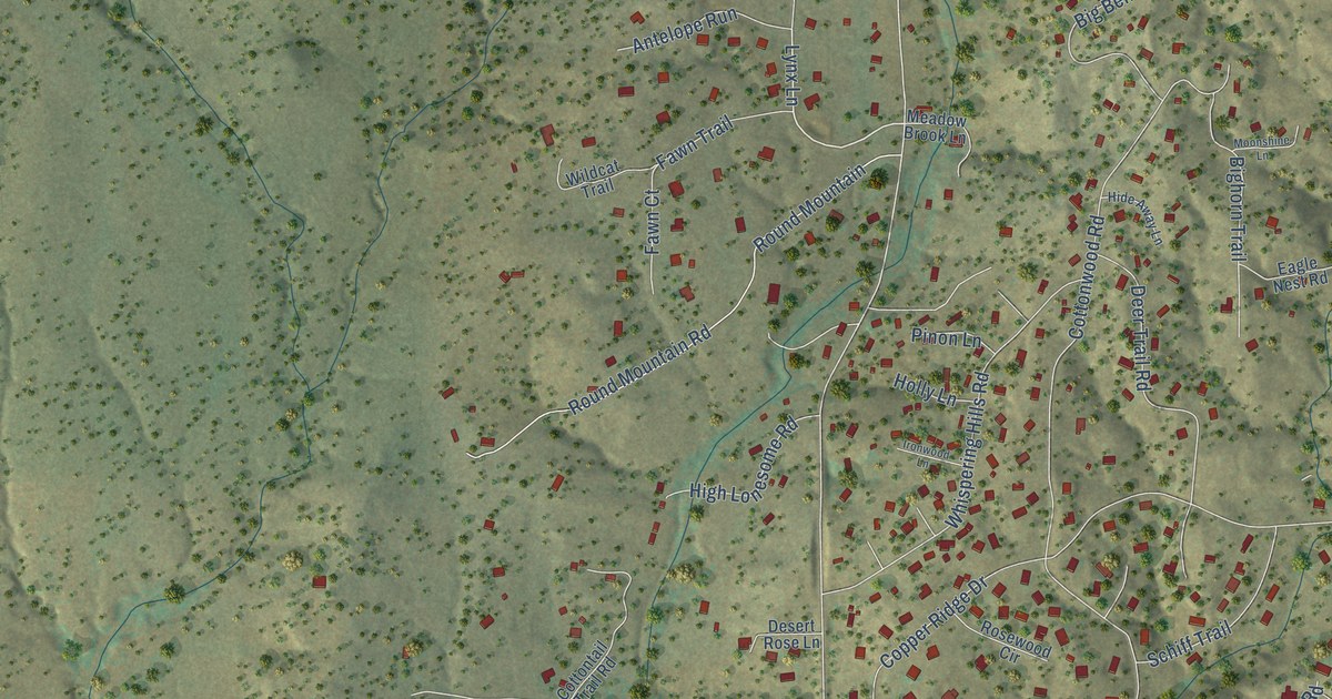 Map of Little Walnut Village, New Mexico in 2026