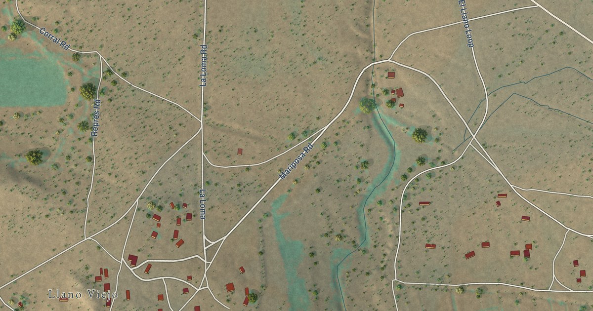 Map of Llano del Medio, New Mexico in 2026