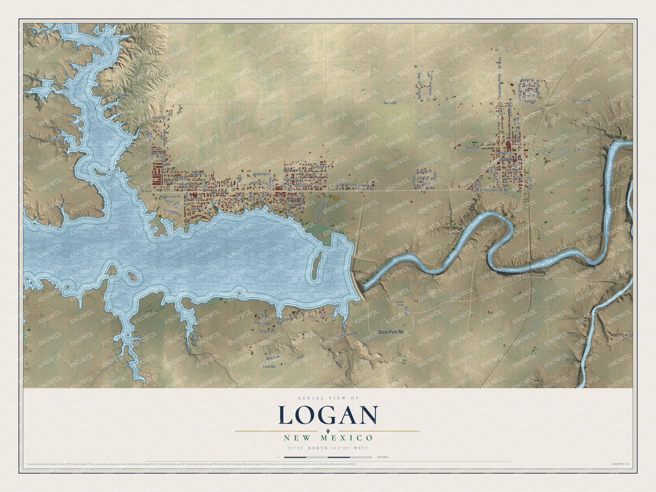 Watermarked full-map preview of Logan, New Mexico