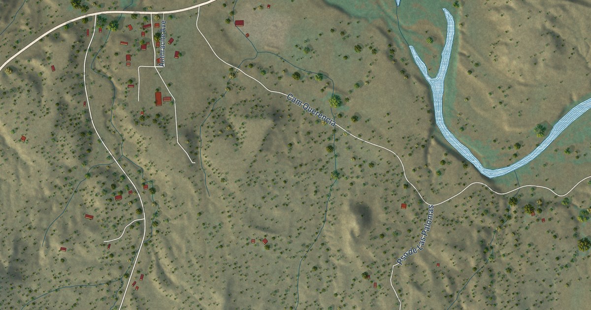 Map of Los Cerrillos, New Mexico in 2026