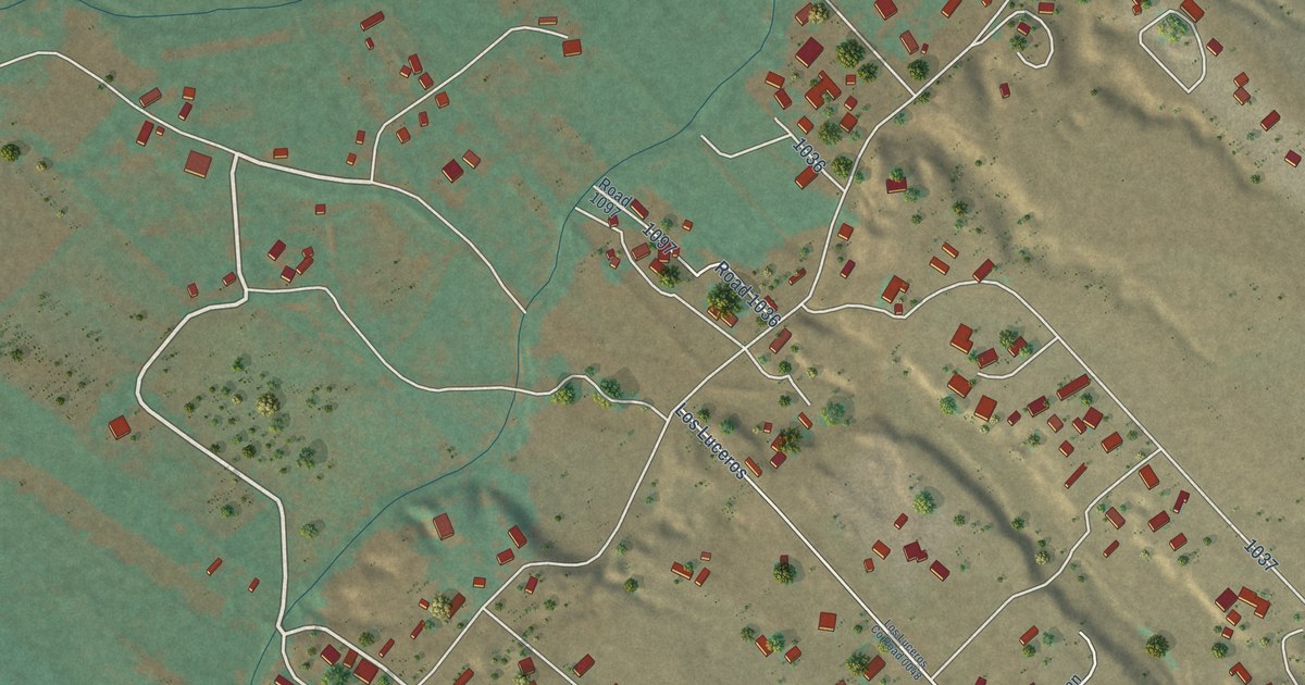 Map of Los Luceros, New Mexico in 2026
