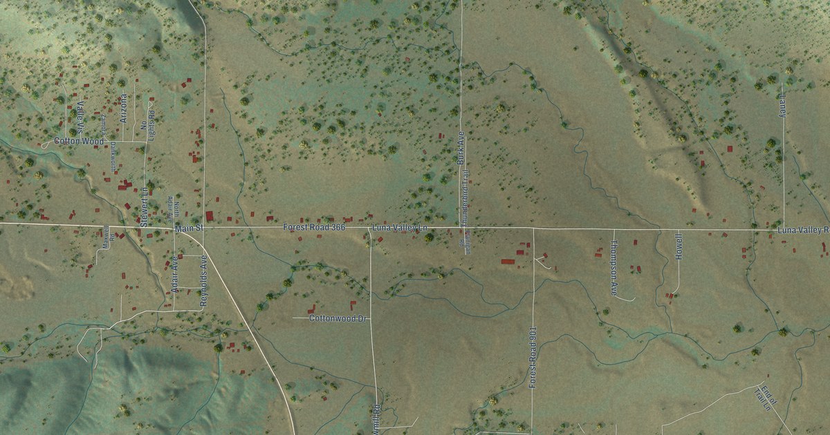 Map of Luna, New Mexico in 2026