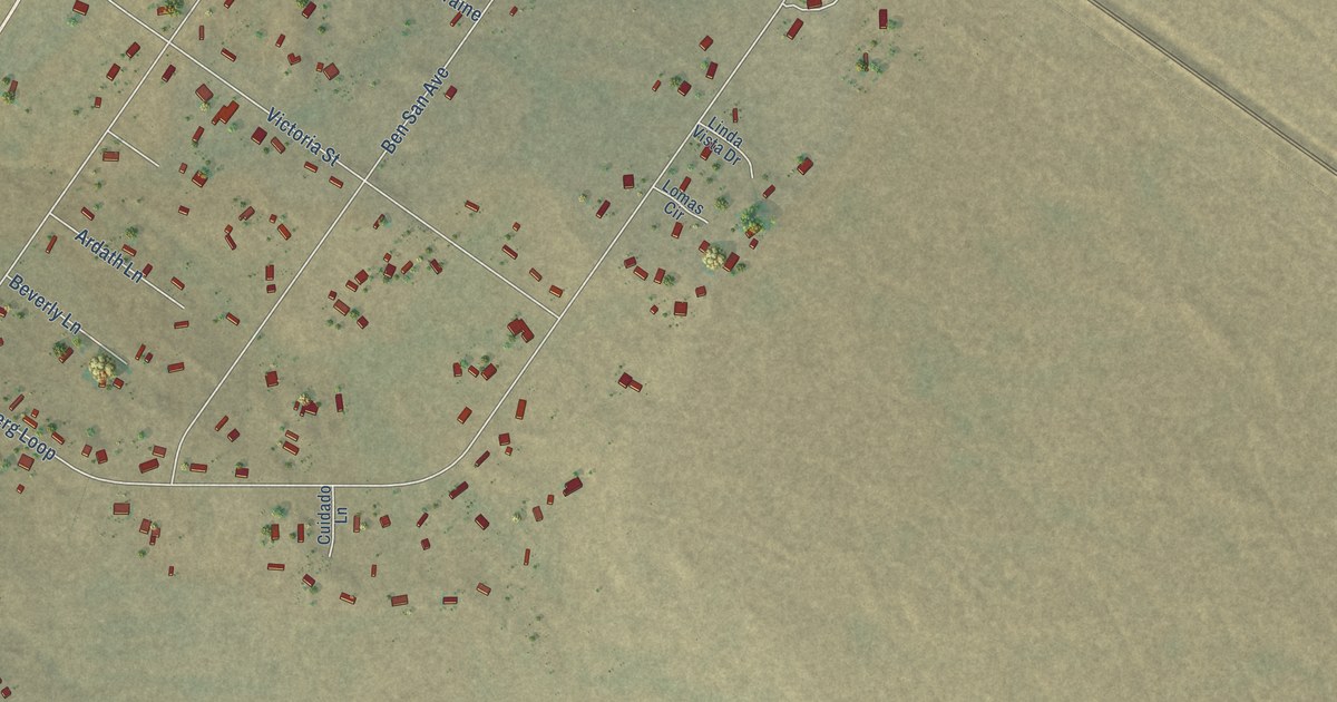 Map of Madrone, New Mexico in 2026