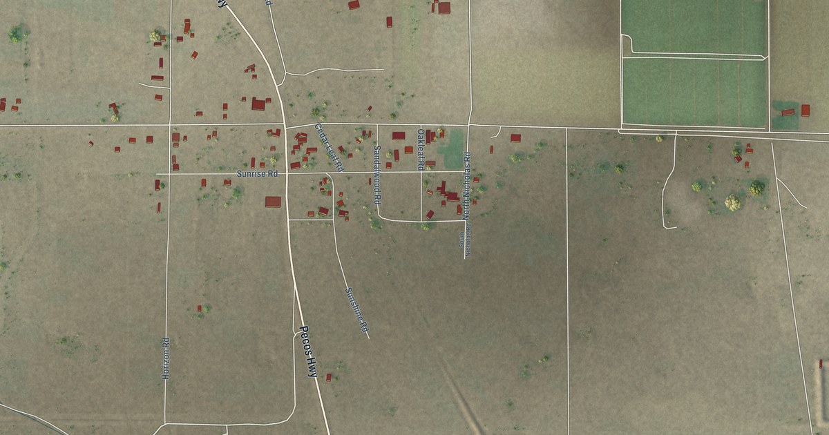 Map of Malaga, New Mexico in 2026