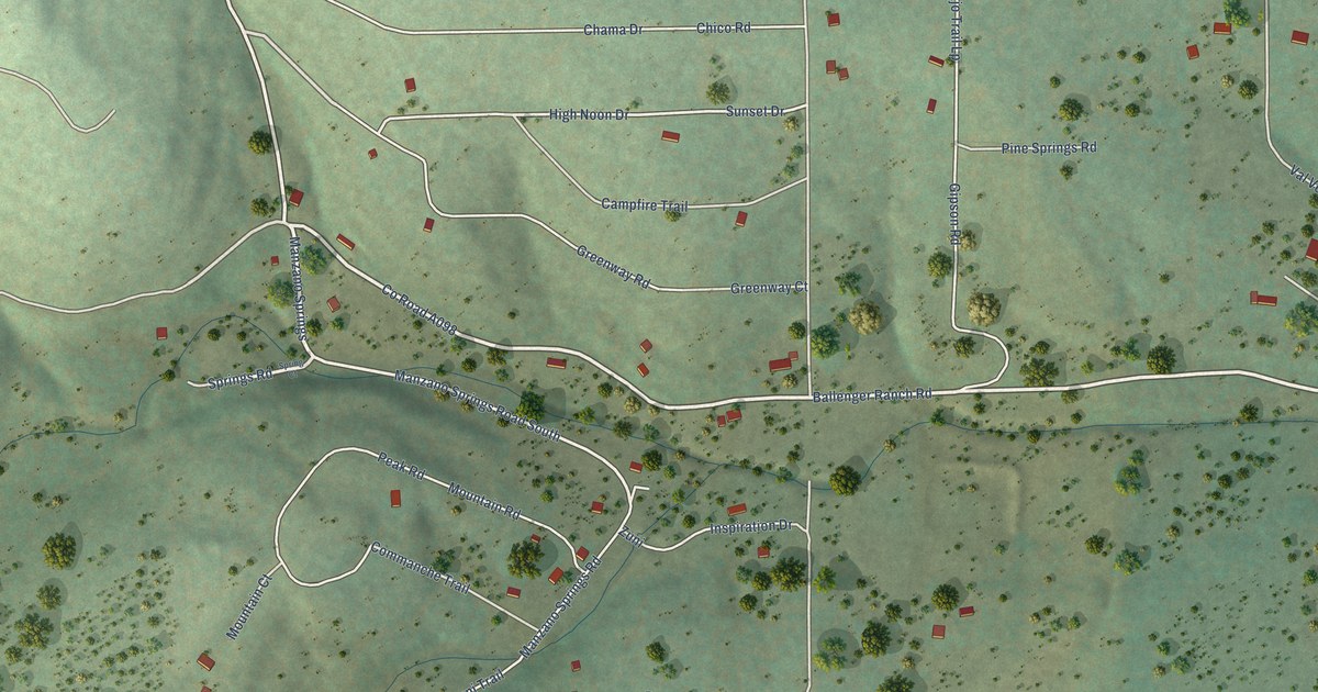 Map of Manzano Springs, New Mexico in 2026