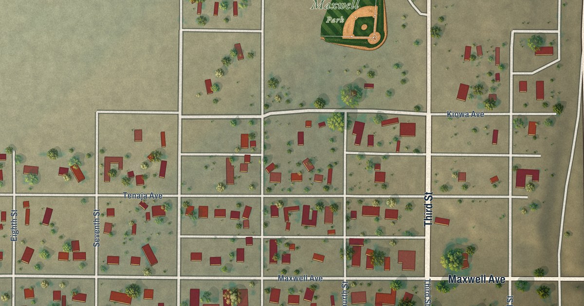 Map of Maxwell, New Mexico in 2026