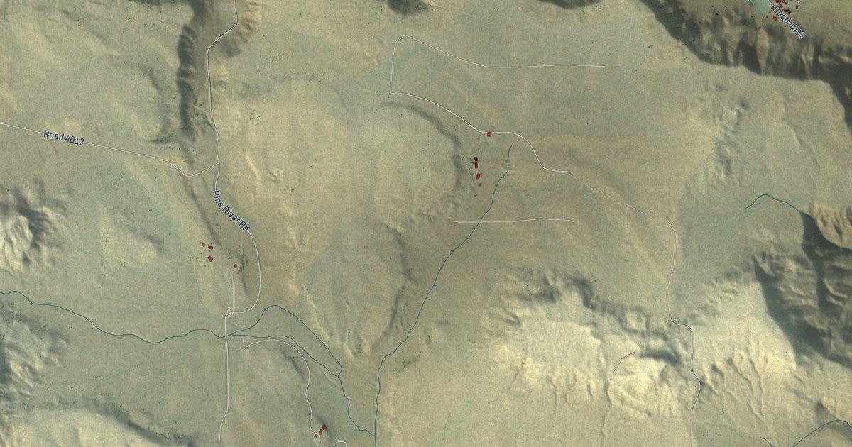 Map of Middle Mesa, New Mexico in 2026