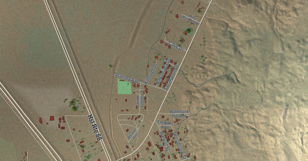 Map of Milan, New Mexico in 2026