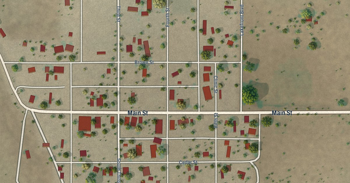 Map of Mosquero, New Mexico in 2026