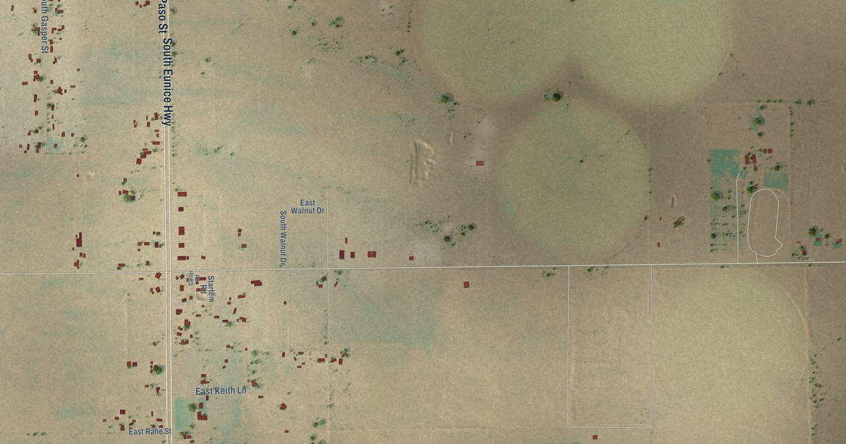 Map of Nadine, New Mexico in 2026