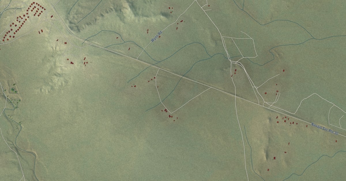 Map of Nakaibito, New Mexico in 2026