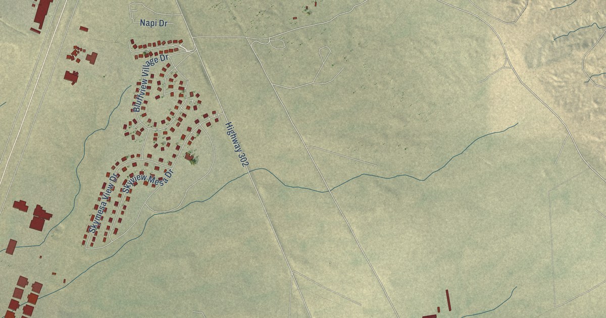 Map of Napi Headquarters, New Mexico in 2026