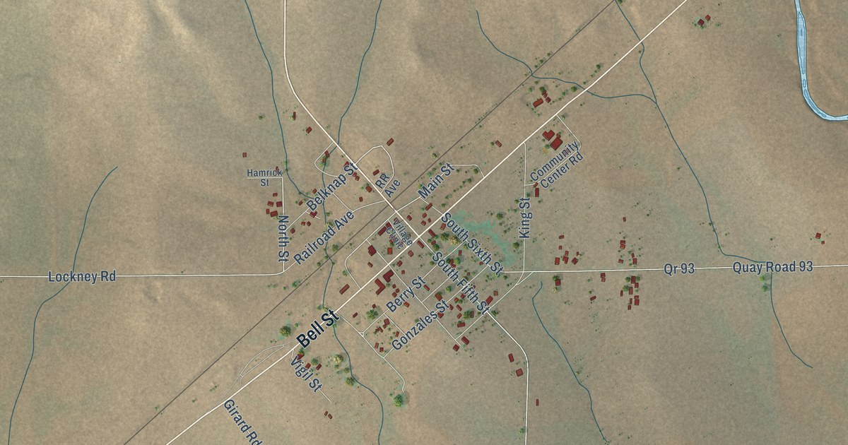 Map of Nara Visa, New Mexico in 2026
