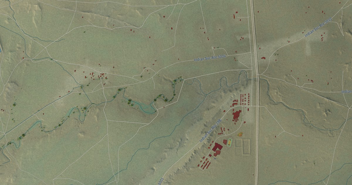 Map of Newcomb, New Mexico in 2026