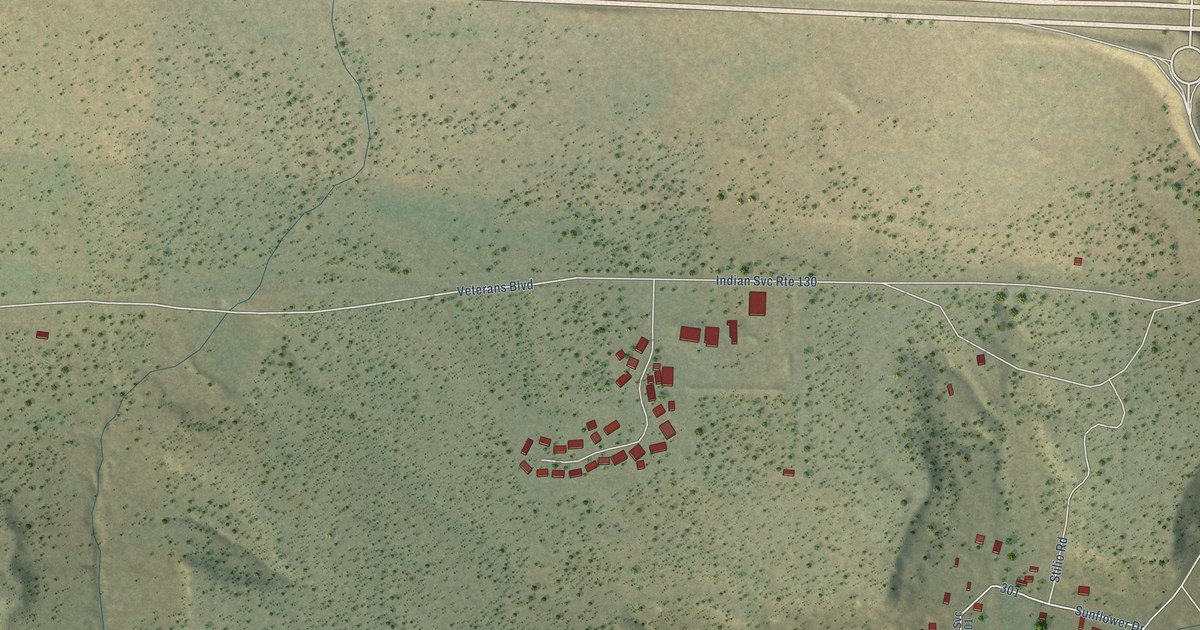 Map of North Acomita Village, New Mexico in 2026