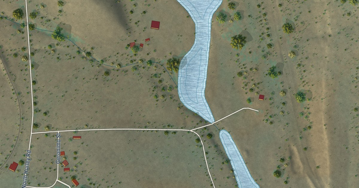 Map of North Hurley, New Mexico in 2026
