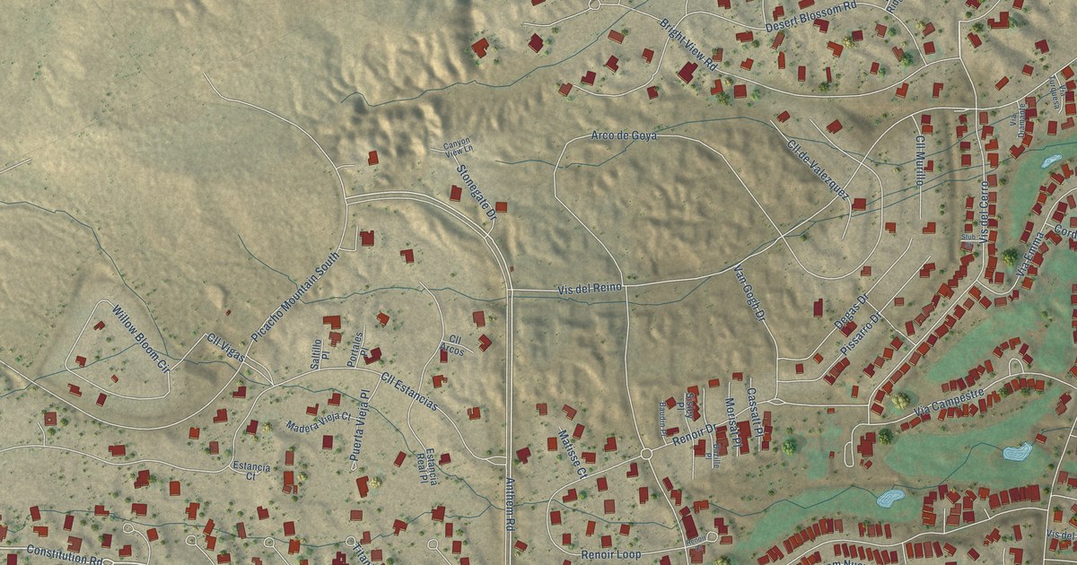 Map of Picacho Hills, New Mexico in 2026