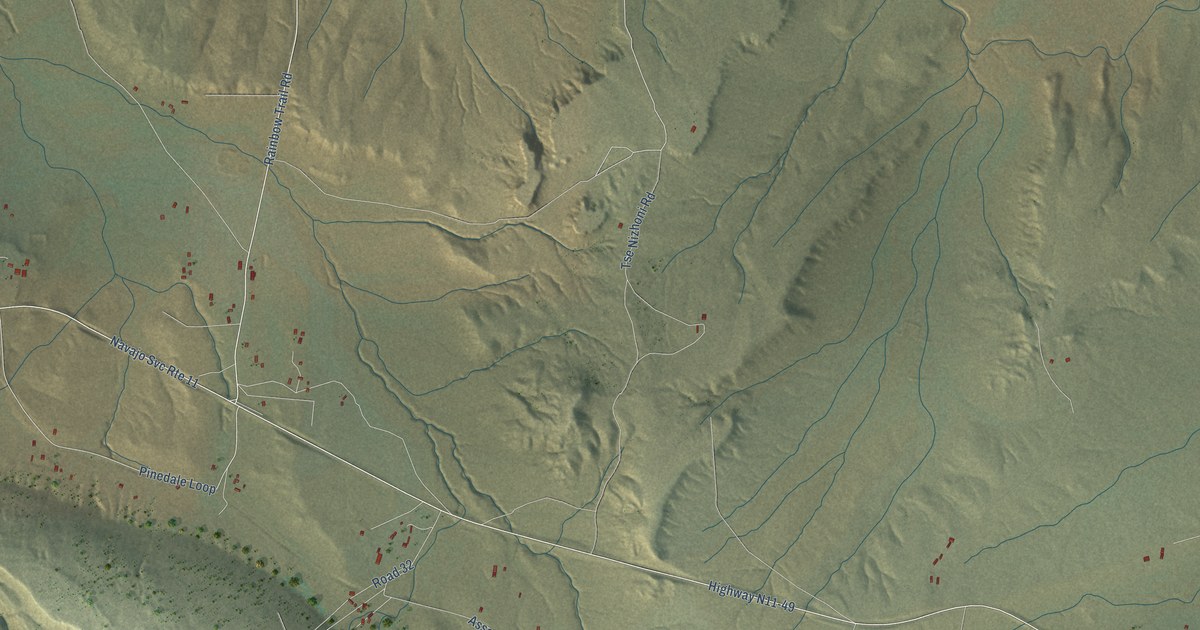 Map of Pinedale, New Mexico in 2026