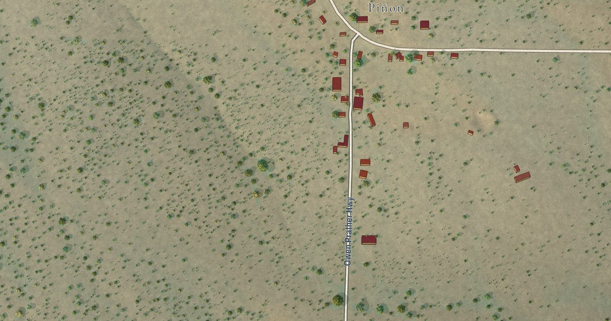 Map of Pinon, New Mexico in 2026
