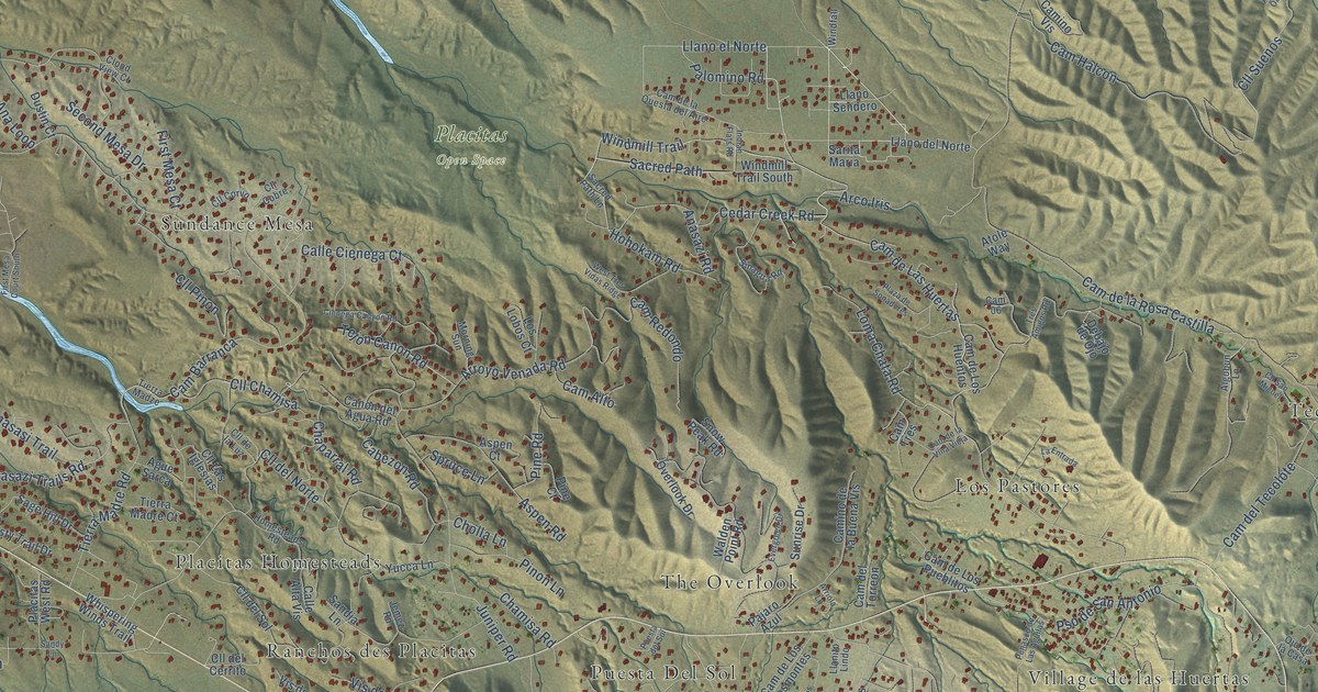 Map of Placitas, Sandoval County, New Mexico in 2026
