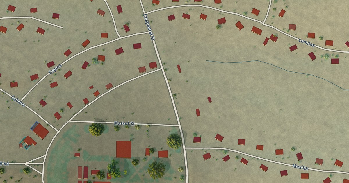 Map of Playas, New Mexico in 2026