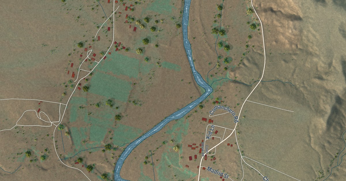 Map of Puerto de Luna, New Mexico in 2026
