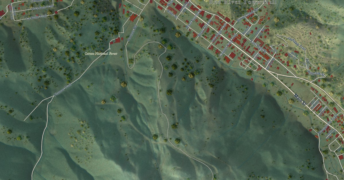 Map of Red River, New Mexico in 2026