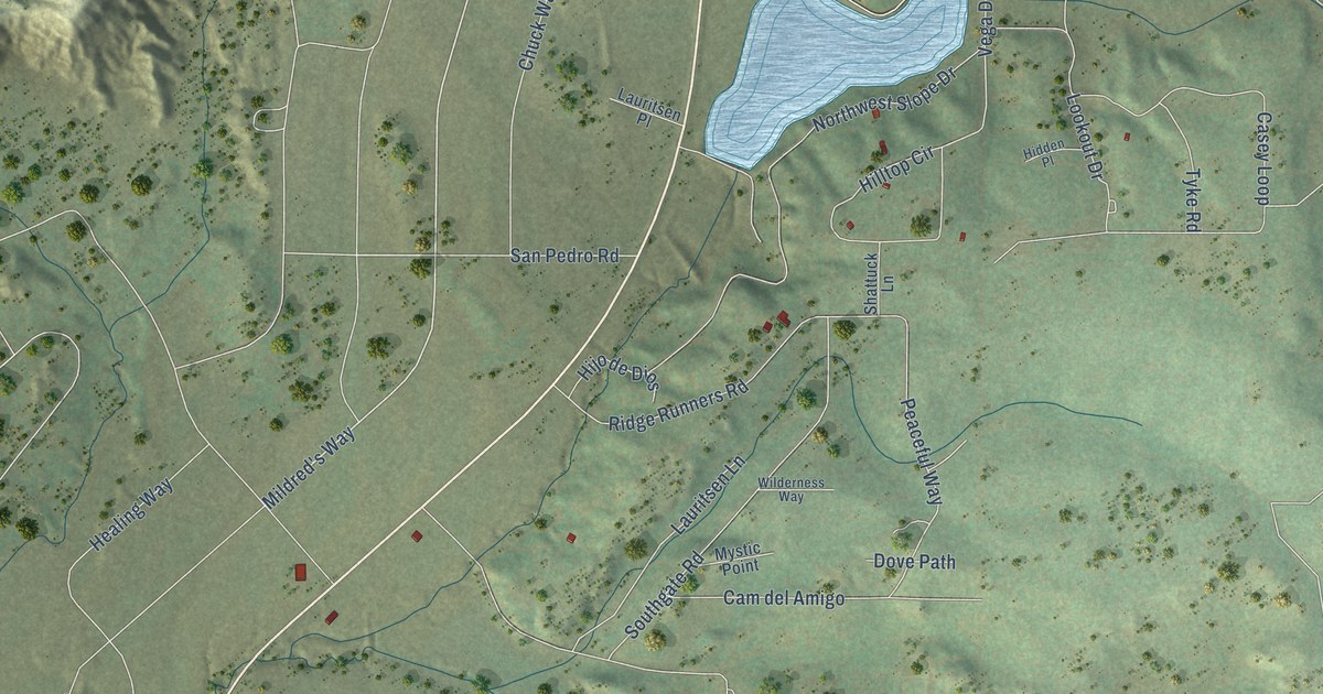 Map of Regina, New Mexico in 2026