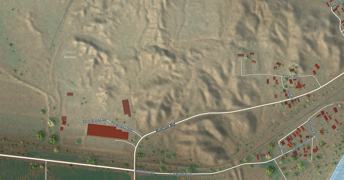Map of Rincon, New Mexico in 2026
