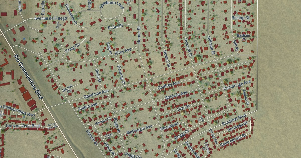 Map of Rio Communities, New Mexico in 2026