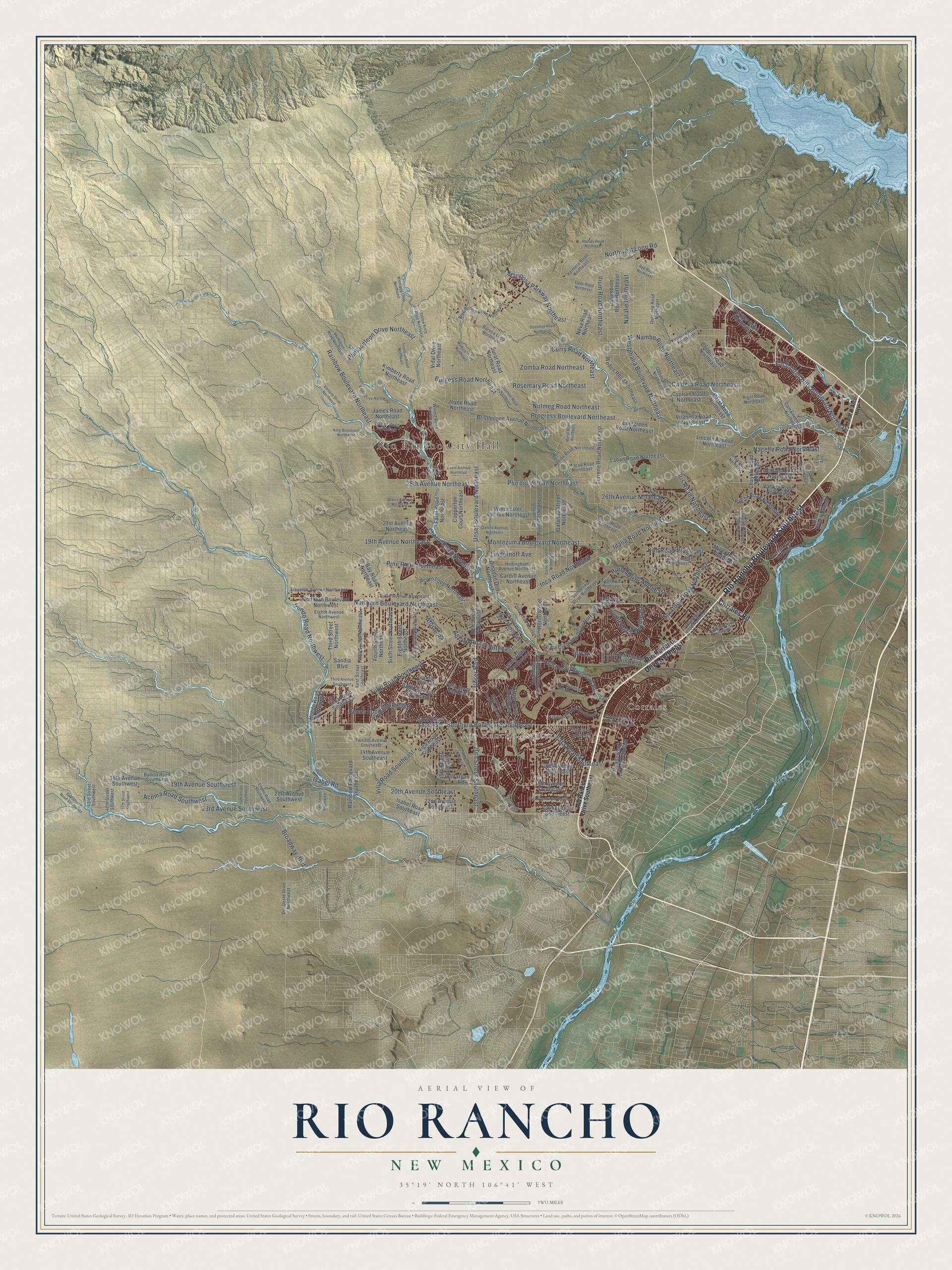 Watermarked full-map preview of Rio Rancho, New Mexico
