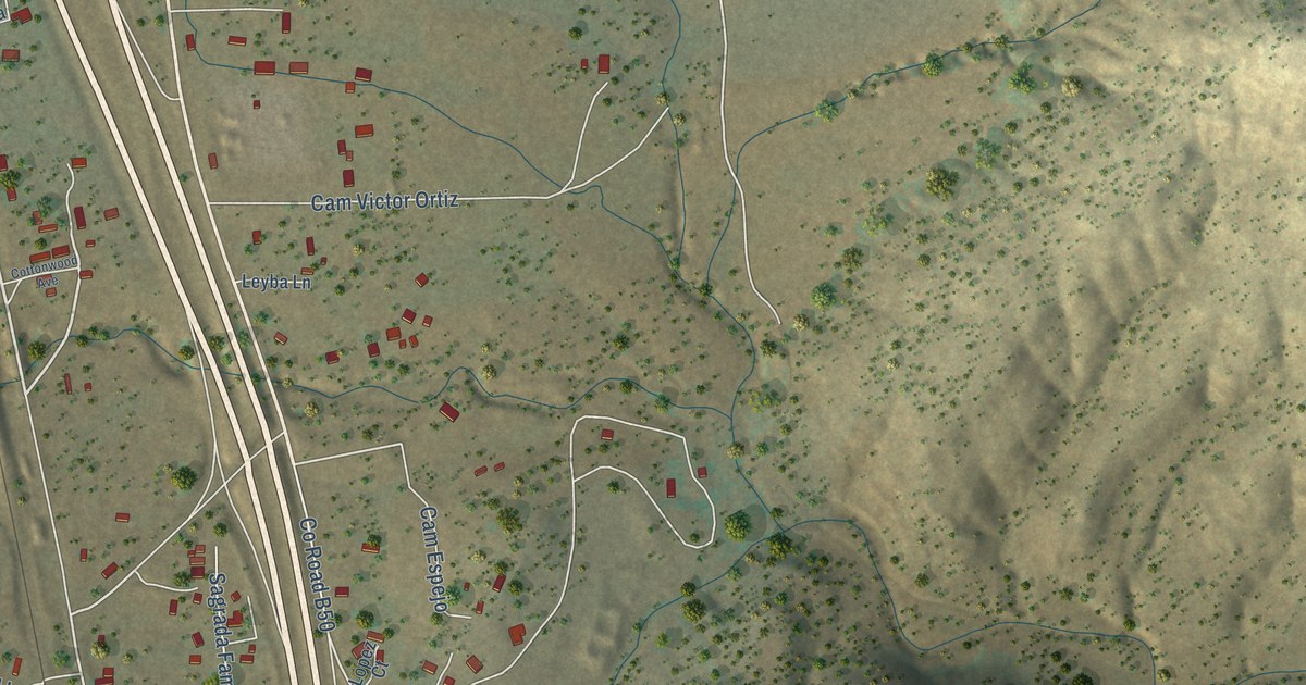 Map of Rowe, New Mexico in 2026