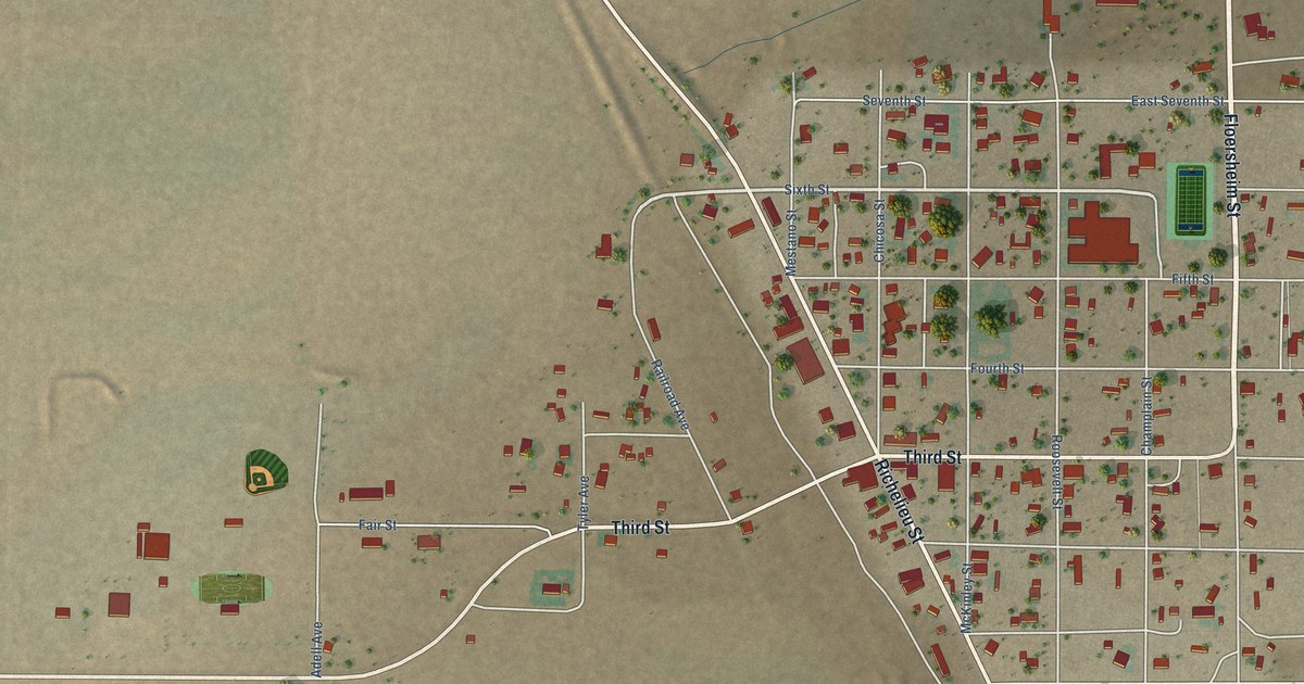 Map of Roy, New Mexico in 2026