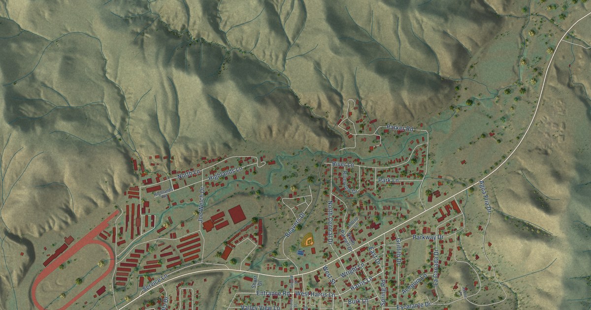 Map of Ruidoso Downs, New Mexico in 2026